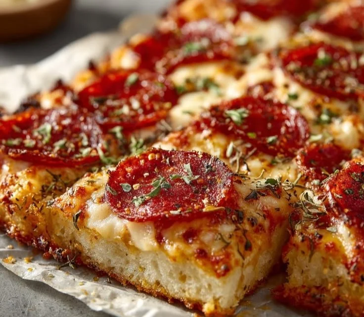 Delicious Chicken Crust Pizza with toppings on a wooden board
