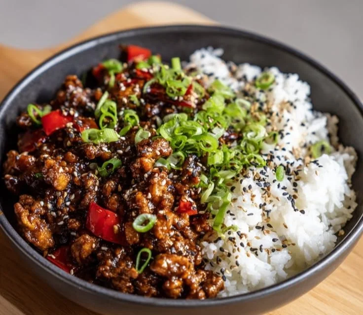 Firecracker ground chicken stir-fry bursting with flavor and comfort