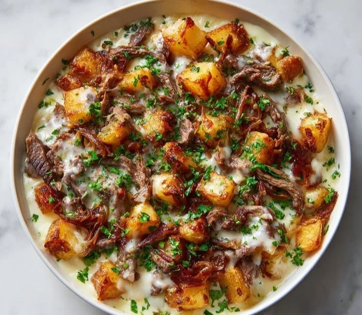 High-protein dinner bowl with vibrant vegetables and hearty protein sources