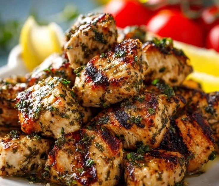 Delicious Greek chicken marinated in herbs and spices for a flavorful dish.