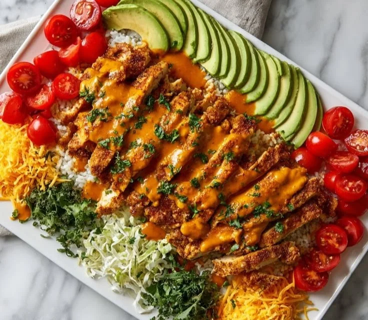High Protein Cowboy Butter Chicken Bowl - a delicious ranch-style dish