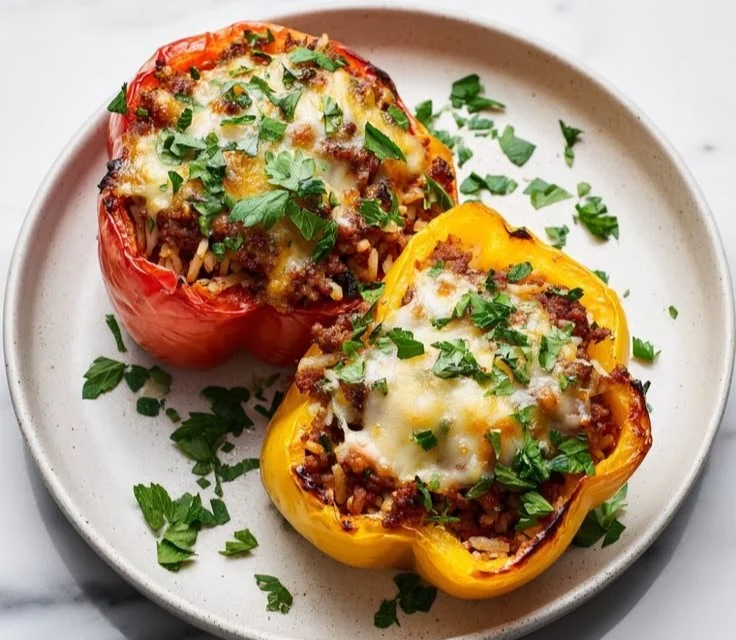 Delicious high-protein stuffed bell peppers filled with nutritious ingredients