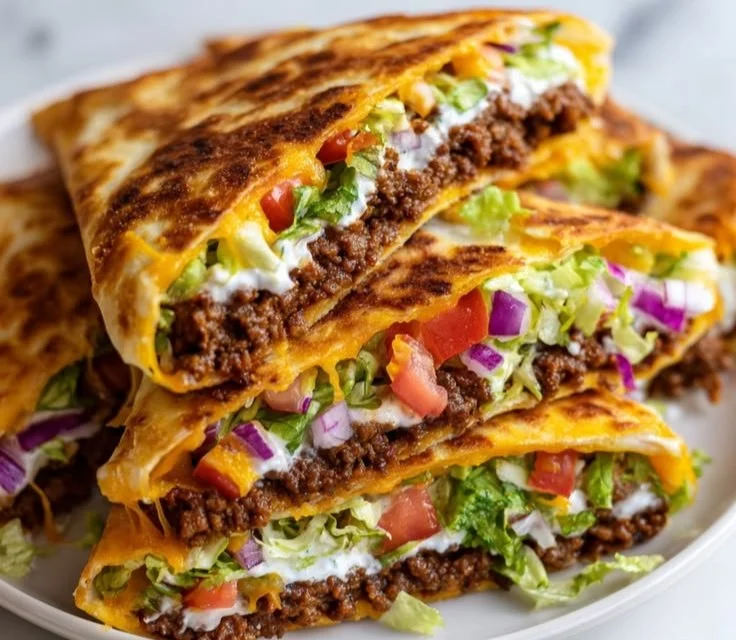 Delicious Keto Crunchwraps ready to serve, showcasing low-carb ingredients.