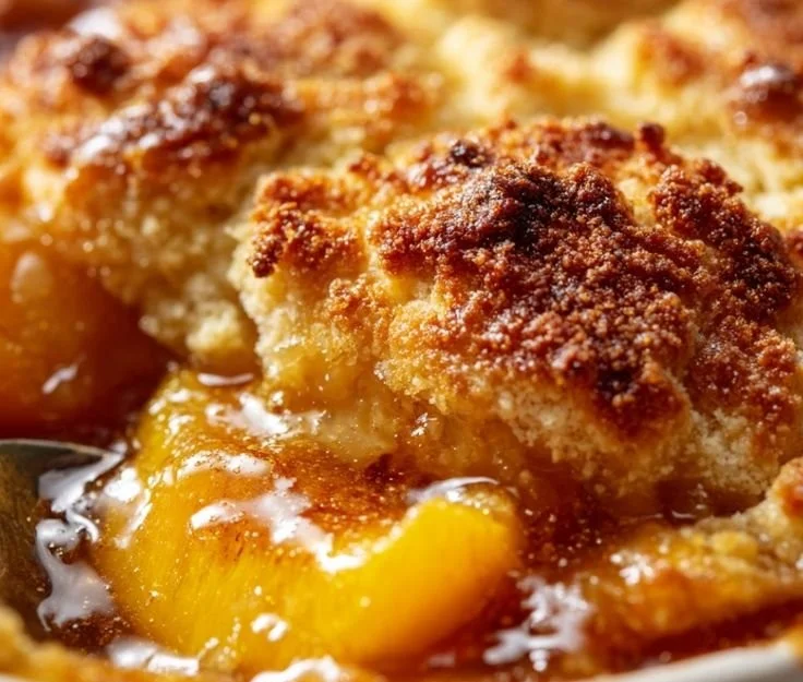 Delicious Southern Cobbler recipe featuring juicy peaches and golden crust.