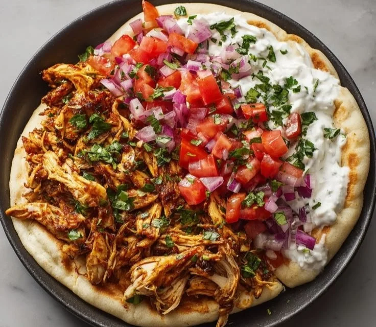Delicious slow cooker spiced chicken served with vegetables