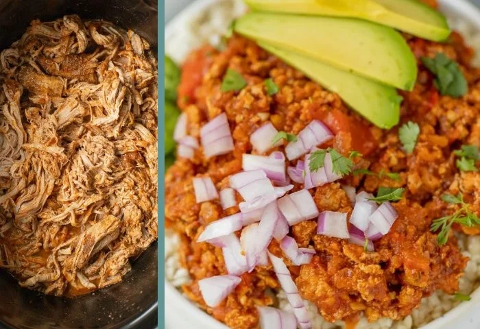 A variety of Whole30 Crockpot recipes showcased in a colorful cookbook.