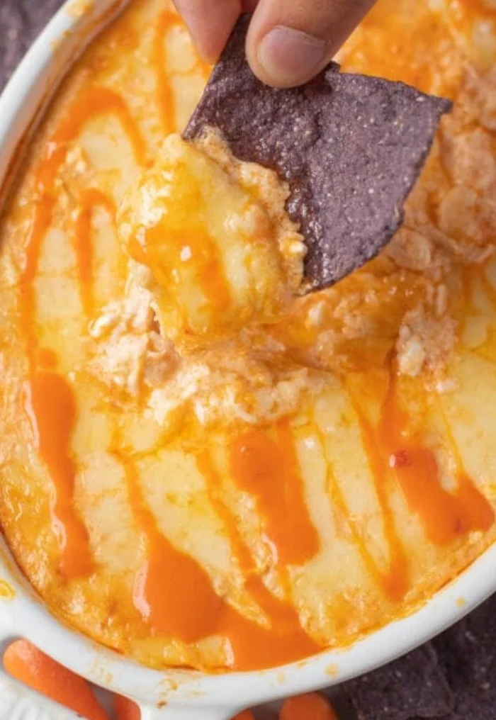 Healthy Buffalo Chicken Dip recipe with high protein and easy preparation steps